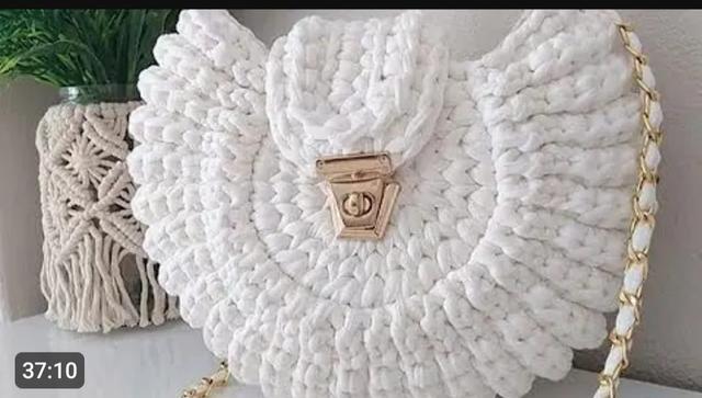 White Crochet Bag