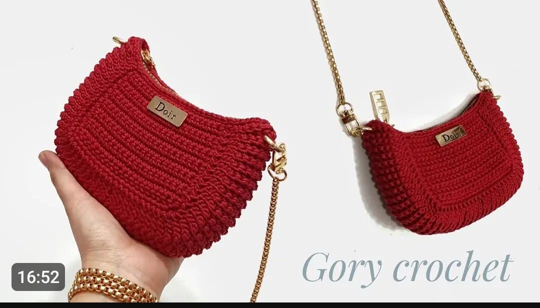 Red Crochet Bag
