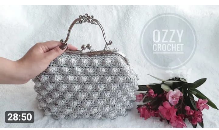 Crochet Bag with Metal Frame